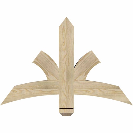Ekena Millwork Davenport Rough Sawn Timber Gable Bracket, Douglas Fir, 36"W x 24"H x 4"D x 4"F, 16/12 Pitch GBW036X24X0404DAV00RDF